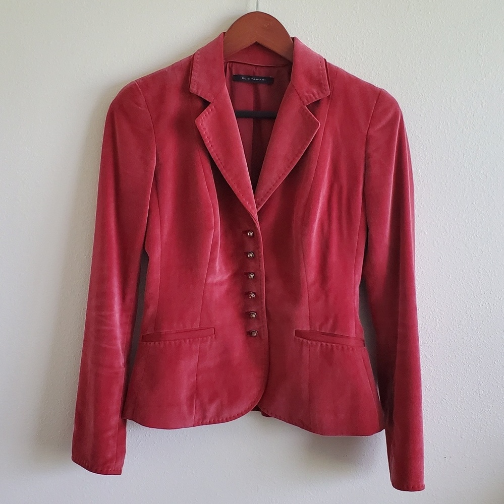 Elie Tahari Velvet Blazer Size 2